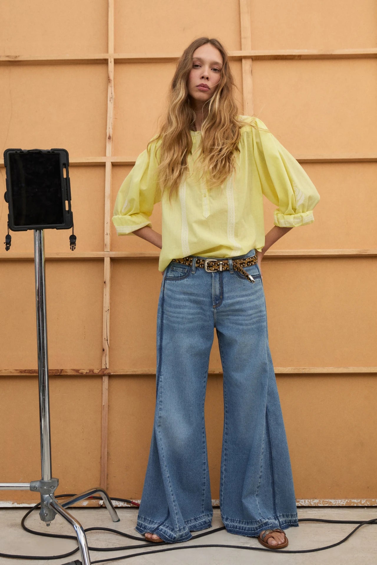 JEAN OXFORD PATCH REED BLUE