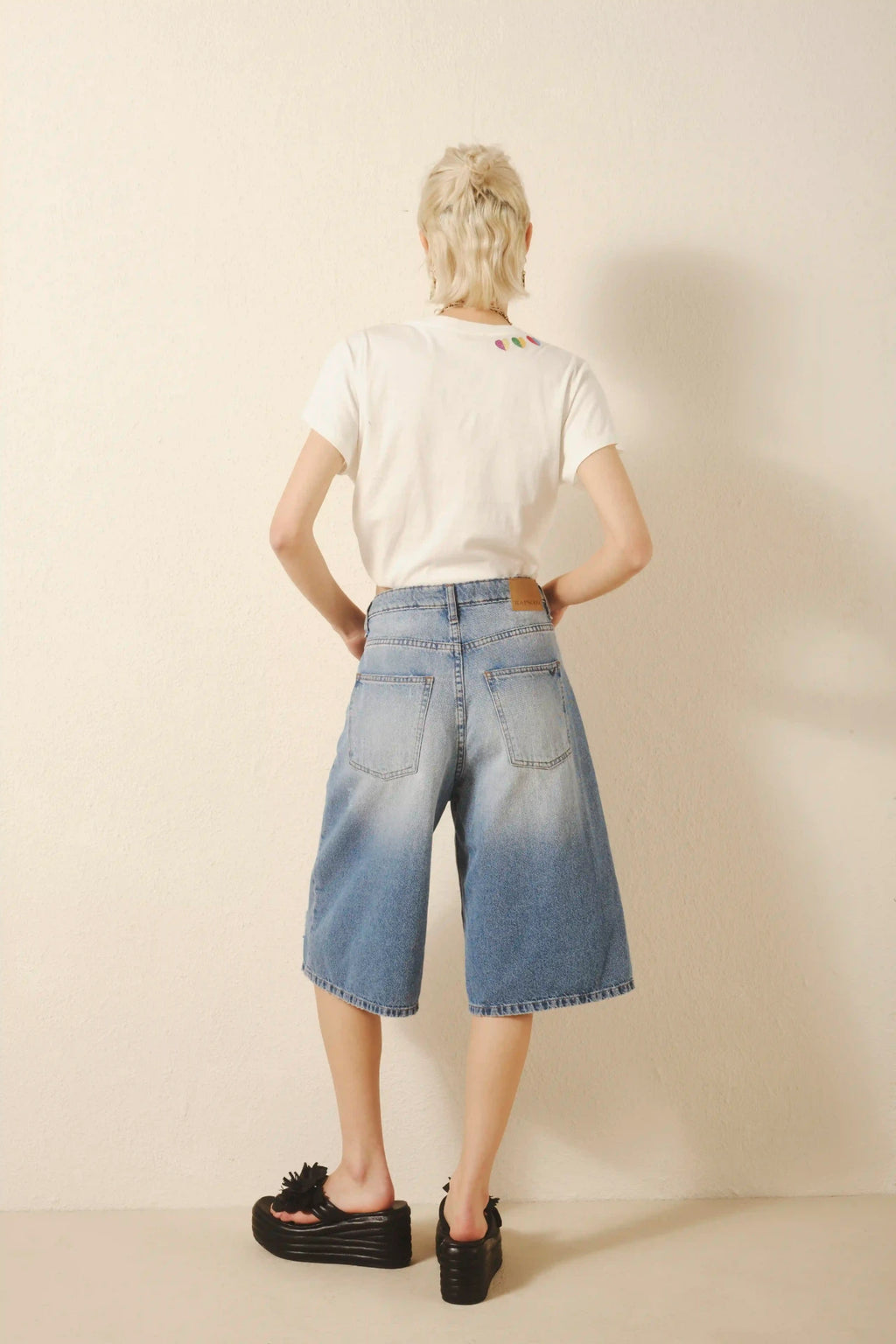 BERMUDA BOYFRIEND VINTAGE BLUE