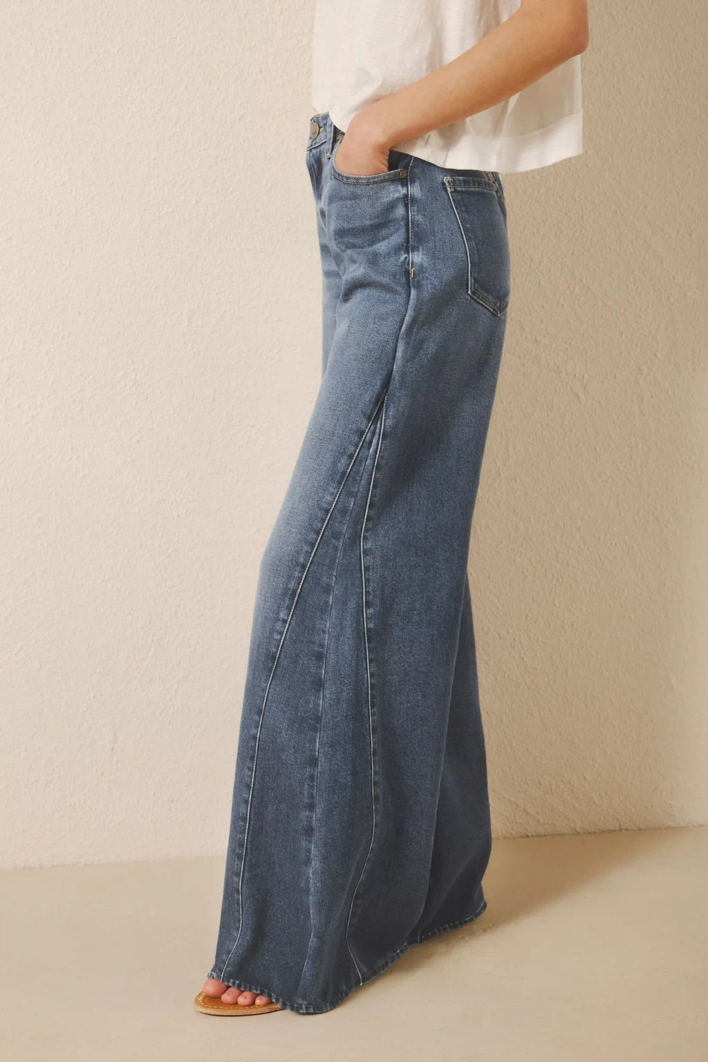 JEAN OXFORD PATCH BLUE