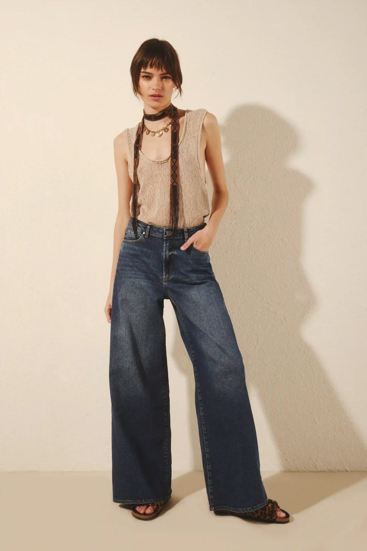 JEAN OXFORD MID BLUE