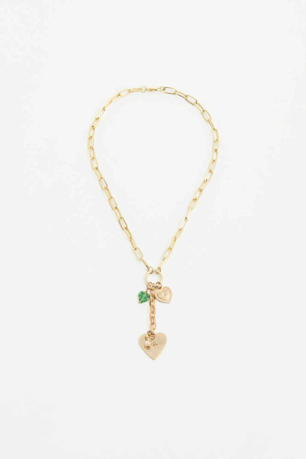 COLLAR TRI HEART STRASS